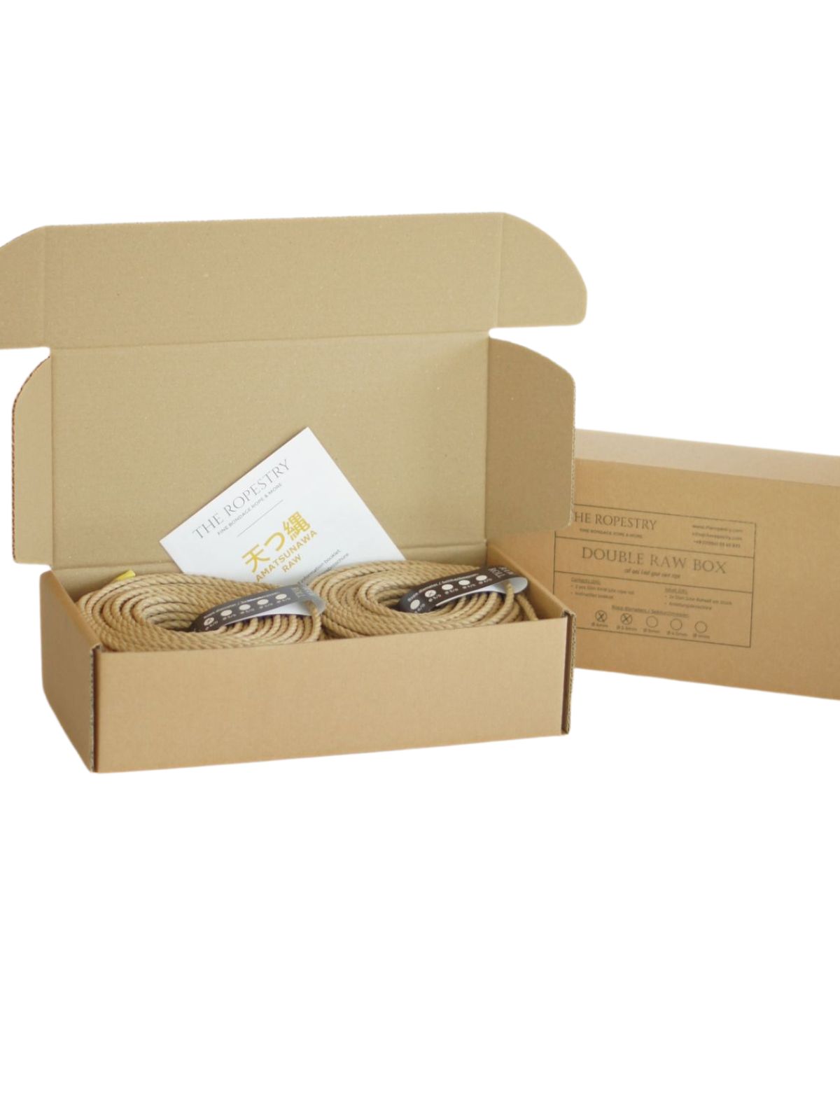 DOUBLE RAW ROLL - 2x 50m raw jute rope for bondage, Shibari and Kinbaku