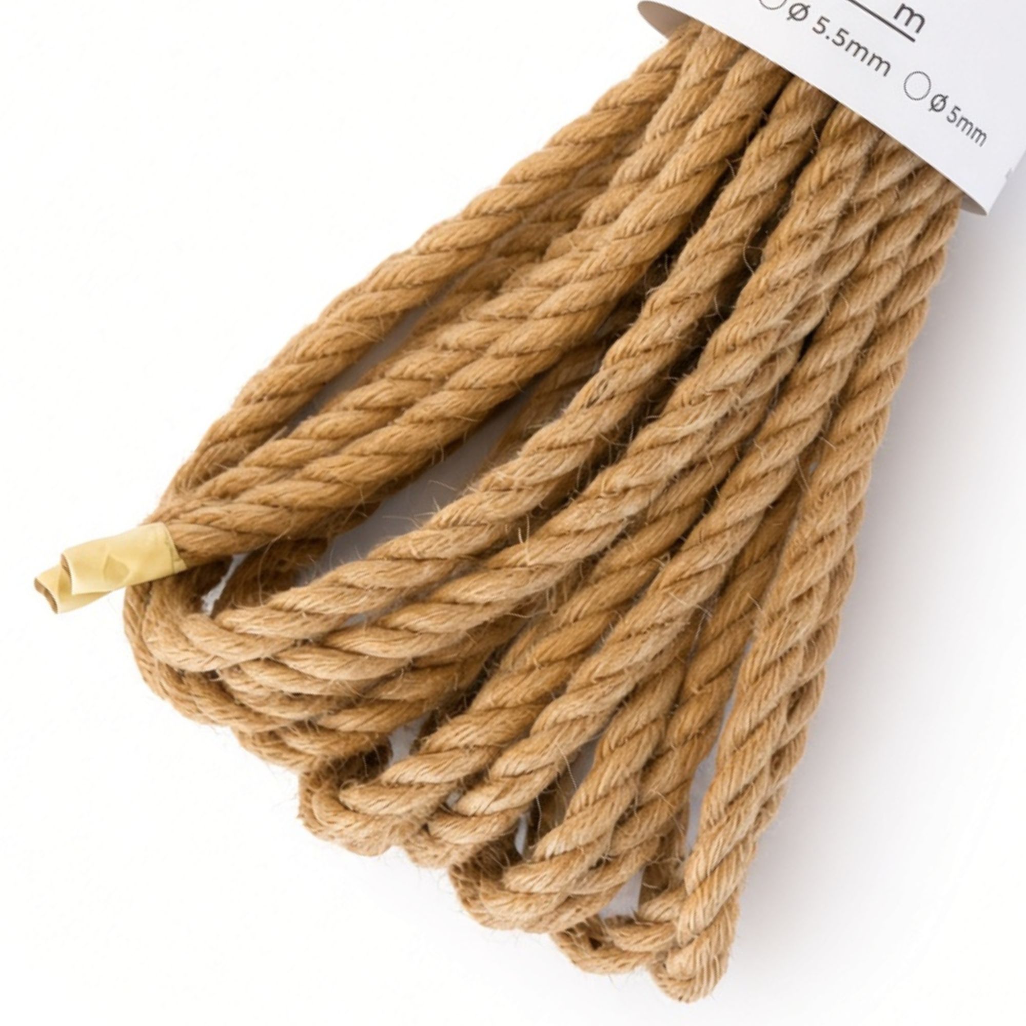 ø 6mm KINSEI golden premium jute rope, Z-twist medium-lay jute rope for Shibari & Kinbaku applications, untreated, JBO-free | TheRopestry