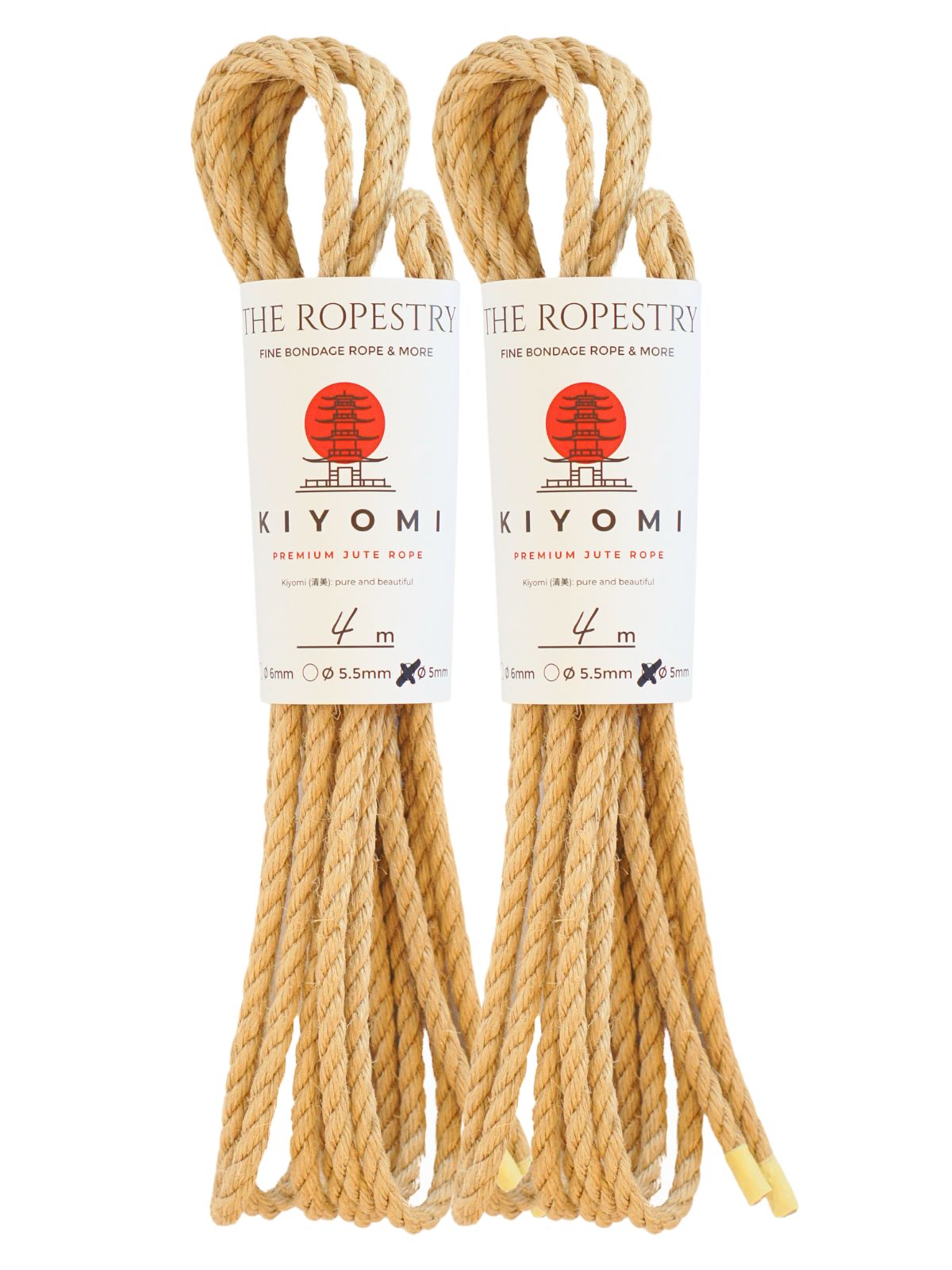 ø 5mm KIYOMI strong single-ply Z-twist medium-lay jute rope for Shibari & Kinbaku applications, untreated, durable & versatile, JBO-free  ø 5mm KIYOMI strong single-ply Z-twist medium-lay jute rope for Shibari & Kinbaku applications, untreated, durable & versatile, JBO-free