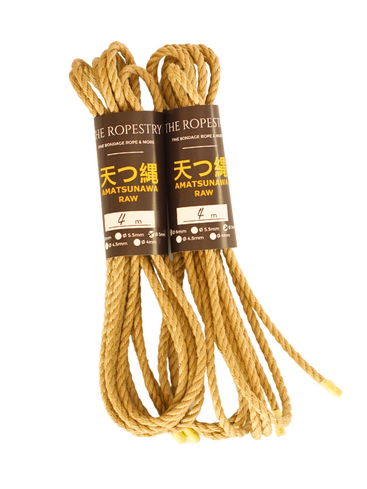 ø 5mm RAW AMATSUNAWA 5/0 jute rope for Shibari, Kinbaku bondage, various lengths and sets
