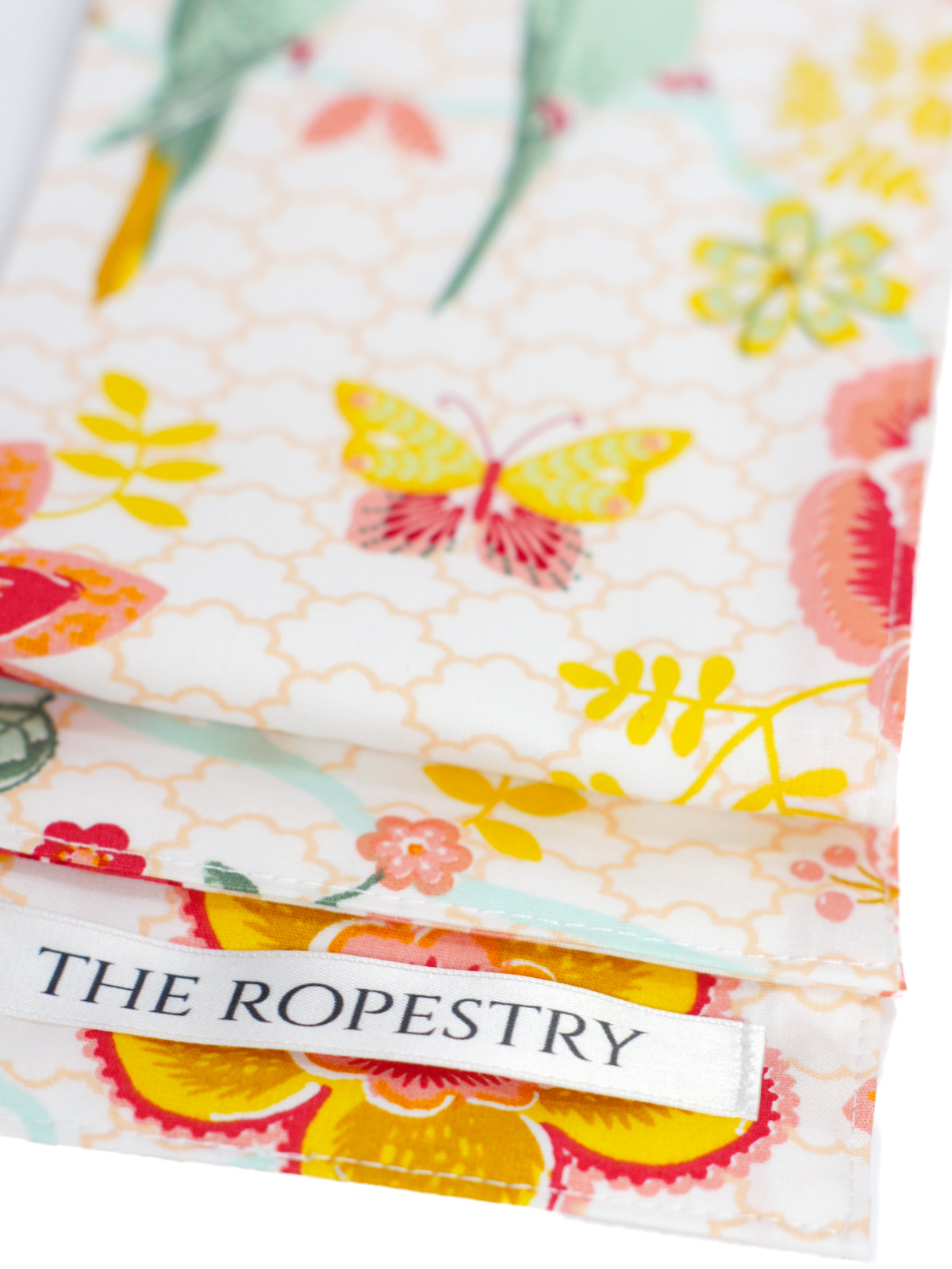 Blindfold "Flowers & Birds", 4-ply, 100% cotton Blindfold "Flowers & Birds", 4-ply, 100% cotton