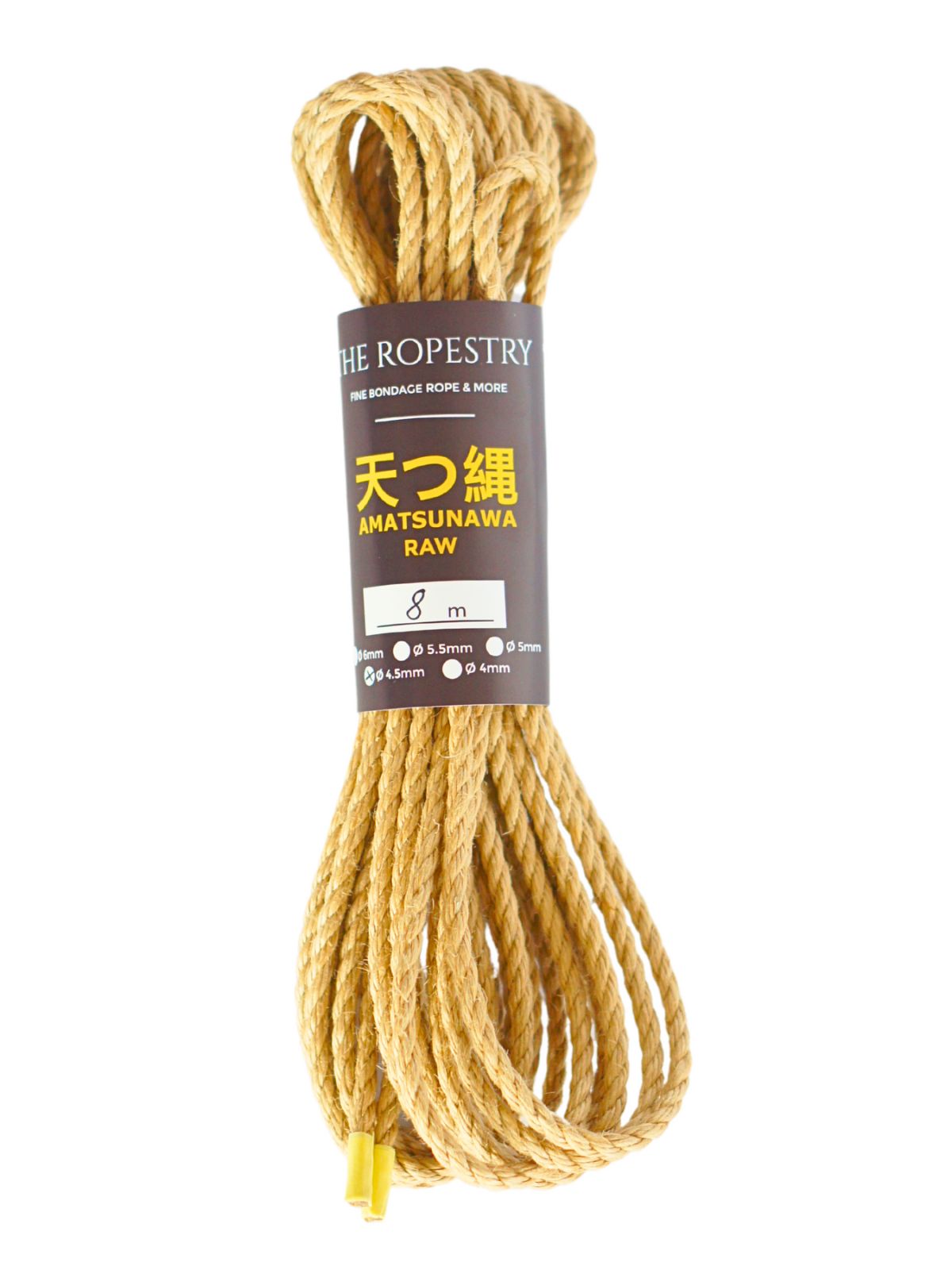 ø 4.5mm RAW AMATSUNAWA 4/5 jute rope for Shibari, Kinbaku bondage, various lengths and sets