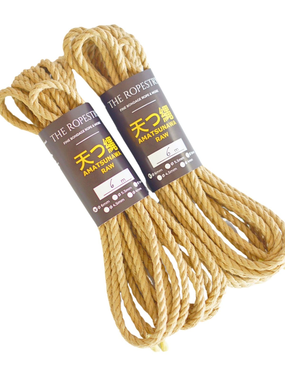 ø 6mm RAW AMATSUNAWA 6/0 jute rope for Shibari, Kinbaku bondage, untreated, chemical free ø 6mm RAW AMATSUNAWA 6/0 jute rope for Shibari, Kinbaku bondage, untreated, chemical free