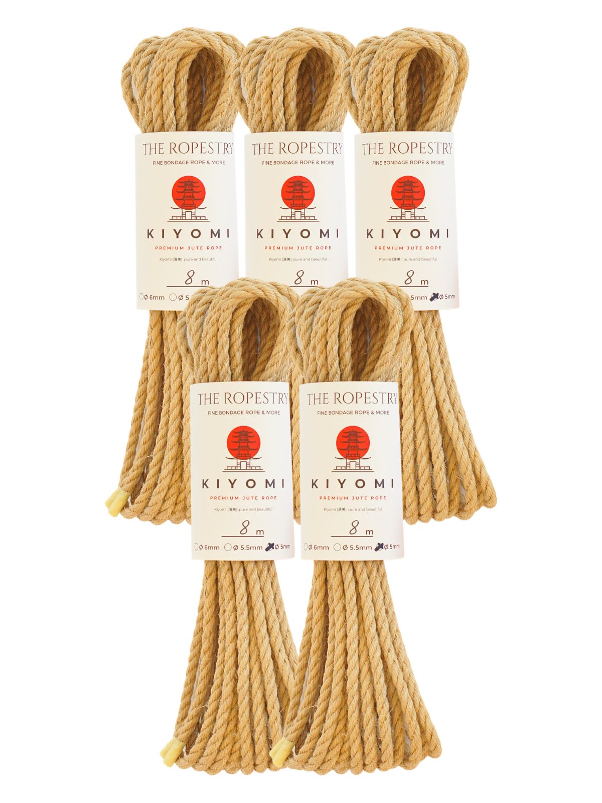ø 5mm KIYOMI strong single-ply Z-twist medium-lay jute rope for Shibari & Kinbaku applications, untreated, durable & versatile, JBO-free  ø 5mm KIYOMI strong single-ply Z-twist medium-lay jute rope for Shibari & Kinbaku applications, untreated, durable & versatile, JBO-free