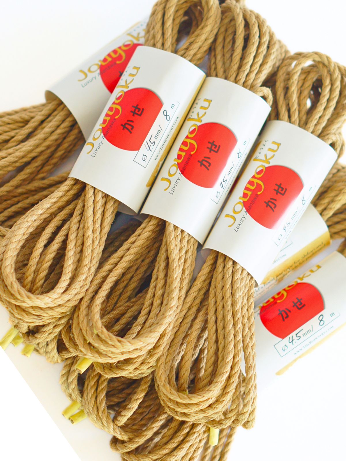 ø 4.5mm JOUYOKU ready-to-use jute rope for Shibari, Kinbaku bondage, various lengths and sets
