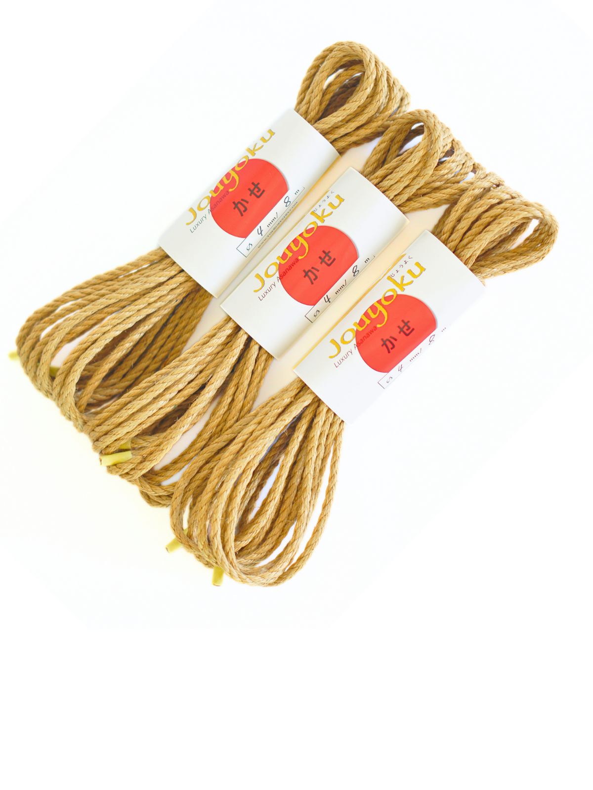 ø 4mm JOUYOKU ready-to-use jute rope for Shibari, Kinbaku bondage, various lengths and sets