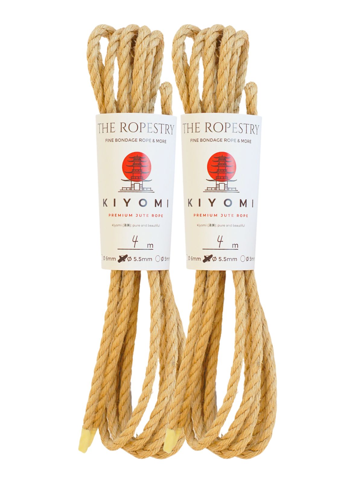 ø 5.5 mm KIYOMI strong single-ply Z-twist medium-lay jute rope for Shibari & Kinbaku applications, untreated, durable & versatile, JBO-free  ø 5.5 mm KIYOMI strong single-ply Z-twist medium-lay jute rope for Shibari & Kinbaku applications, untreated, durable & versatile, JBO-free