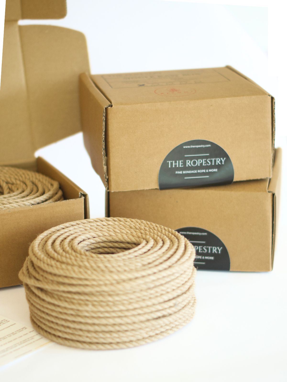 KIYOMI SINGLE RAW ROLL - 50m raw jute rope for bondage, Shibari and Kinbaku, cut and knot your own ropes