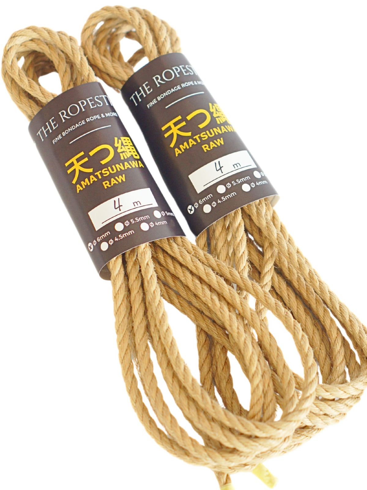 ø 6mm RAW AMATSUNAWA 6/0 jute rope for Shibari, Kinbaku bondage, untreated, chemical free ø 6mm RAW AMATSUNAWA 6/0 jute rope for Shibari, Kinbaku bondage, untreated, chemical free