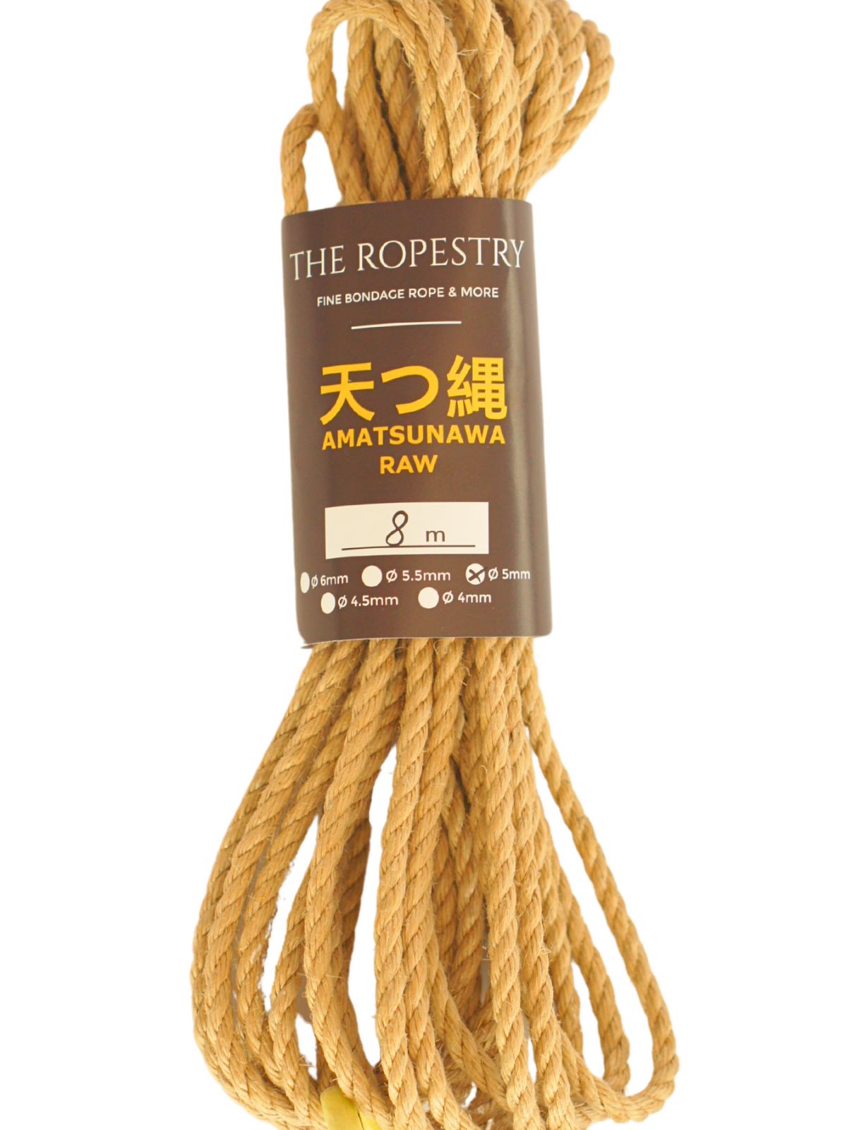 ø 5mm RAW AMATSUNAWA 5/0 jute rope for Shibari, Kinbaku bondage, various lengths and sets