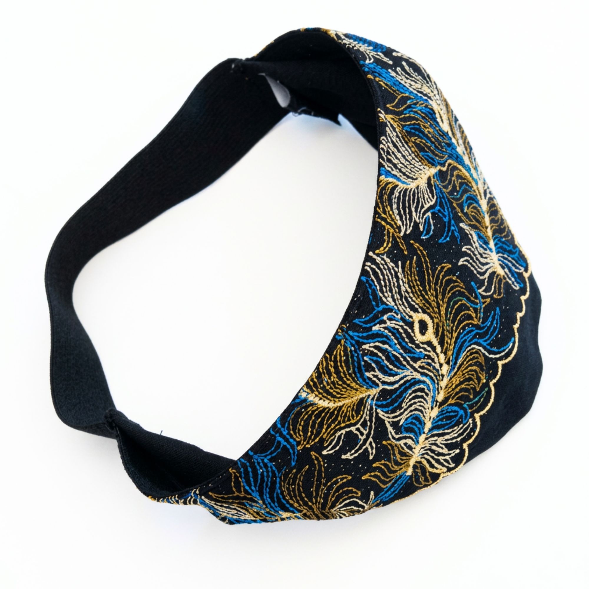 Blindfold "Feather" with delicate lace – for Shibari & Sensory Play, Meditation Mask | Exclusive Design by TheRopestry
