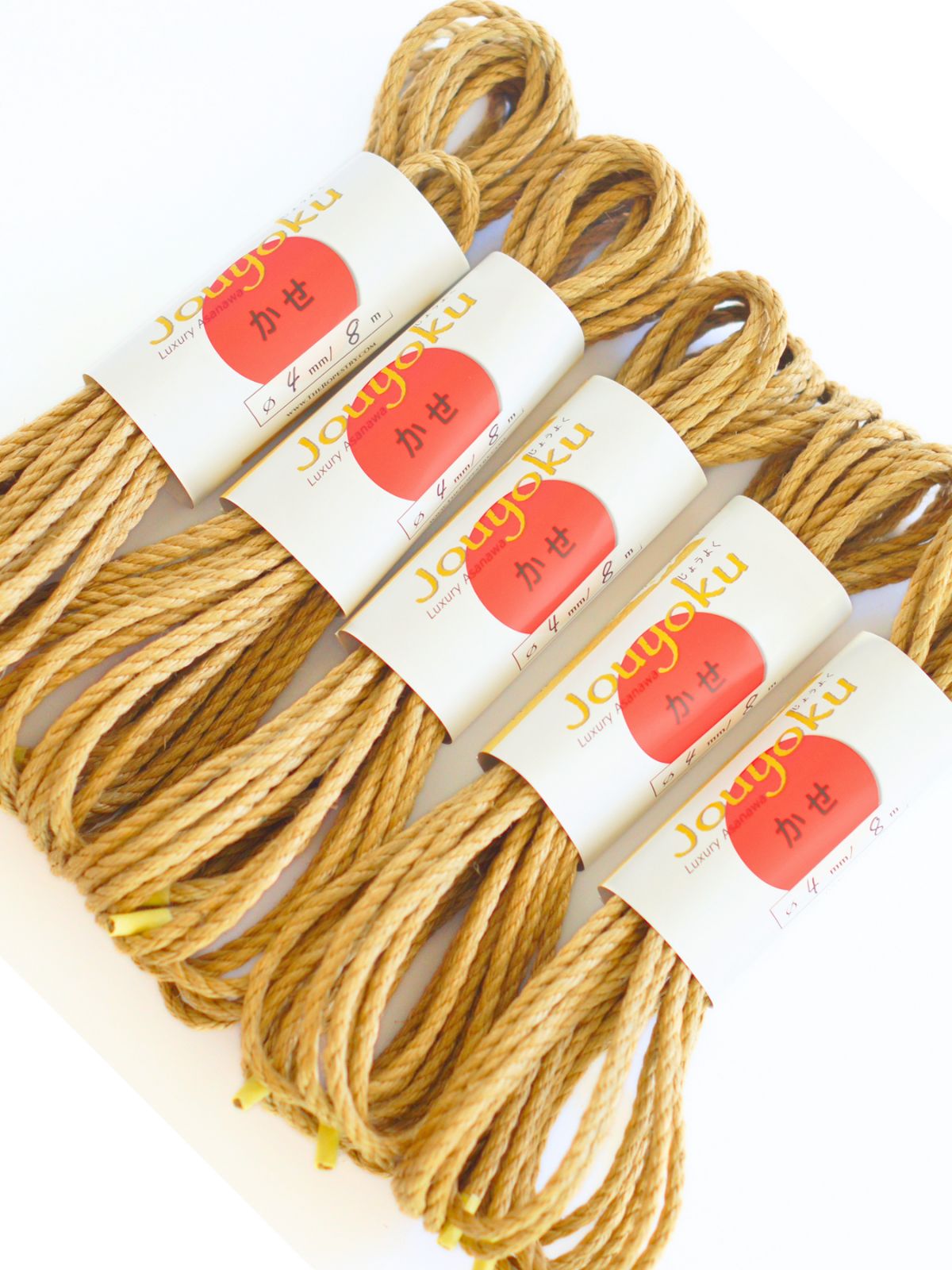 ø 4mm JOUYOKU ready-to-use jute rope for Shibari, Kinbaku bondage, various lengths and sets