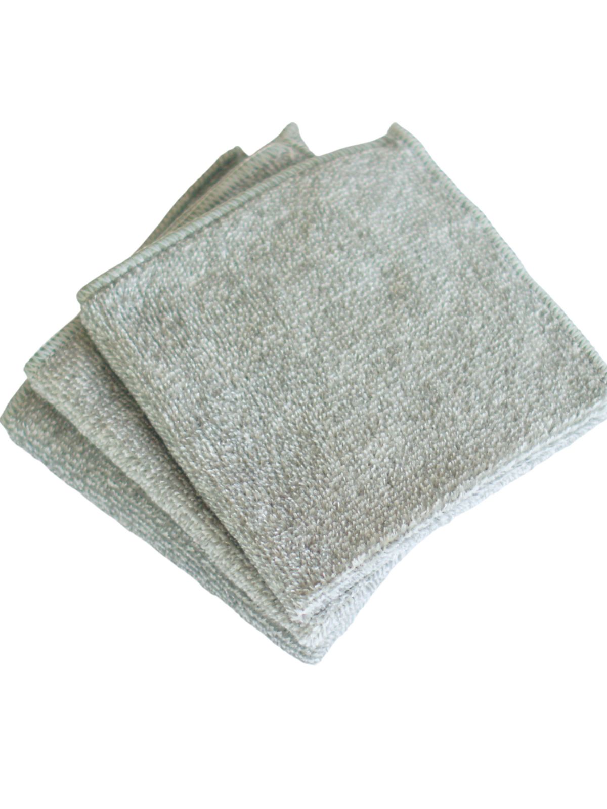 Microfiber cloth for the care and maintenance of jute ropes, grey, 28x28cm, lint-free