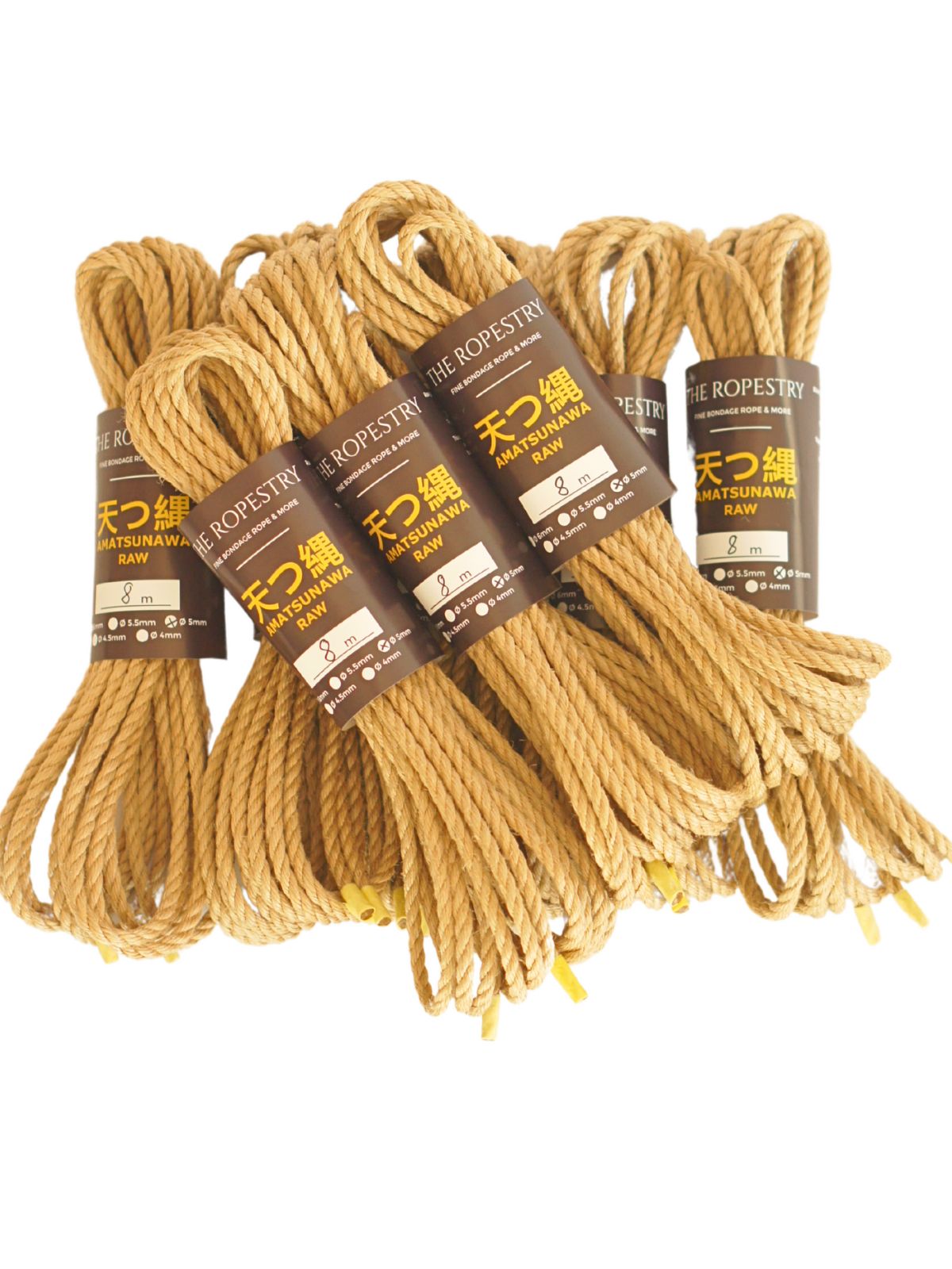 ø 5mm RAW AMATSUNAWA 5/0 jute rope for Shibari, Kinbaku bondage, various lengths and sets ø 5mm RAW AMATSUNAWA 5/0 jute rope for Shibari, Kinbaku bondage, various lengths and sets