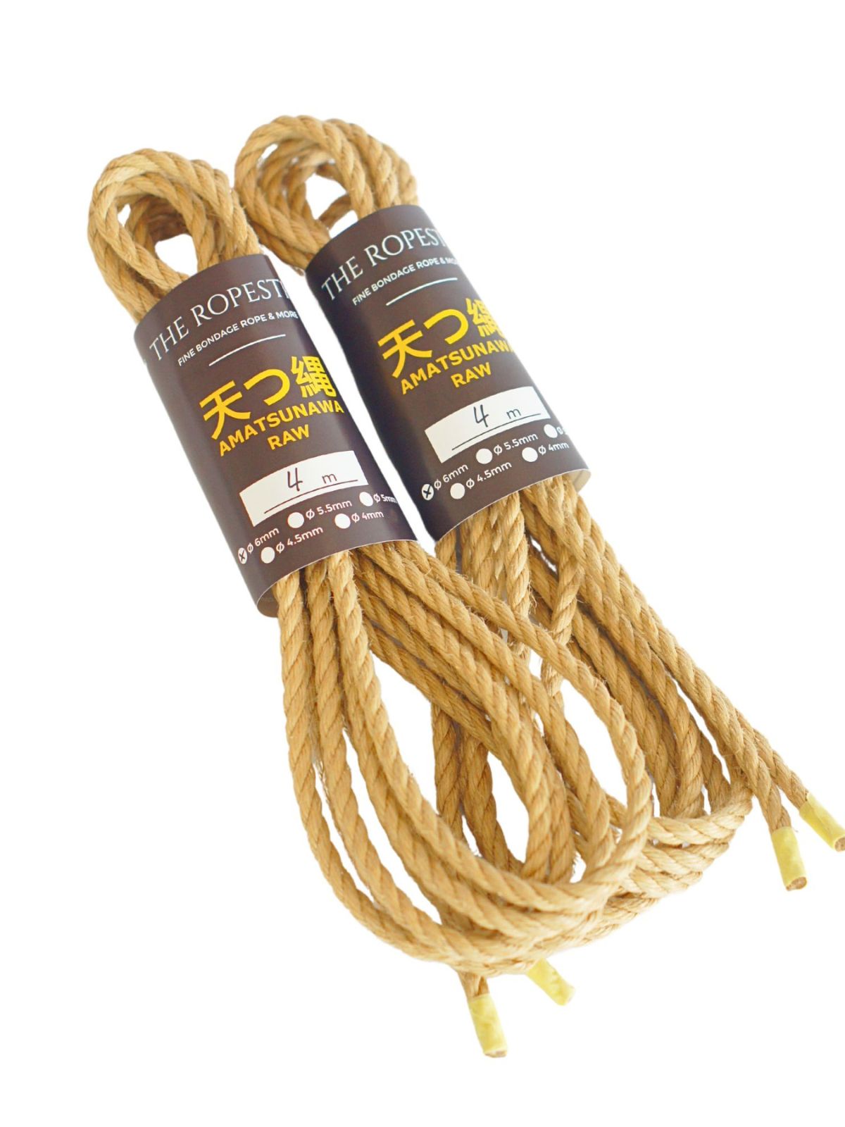 ø 6mm RAW AMATSUNAWA 6/0 jute rope for Shibari, Kinbaku bondage, untreated, chemical free