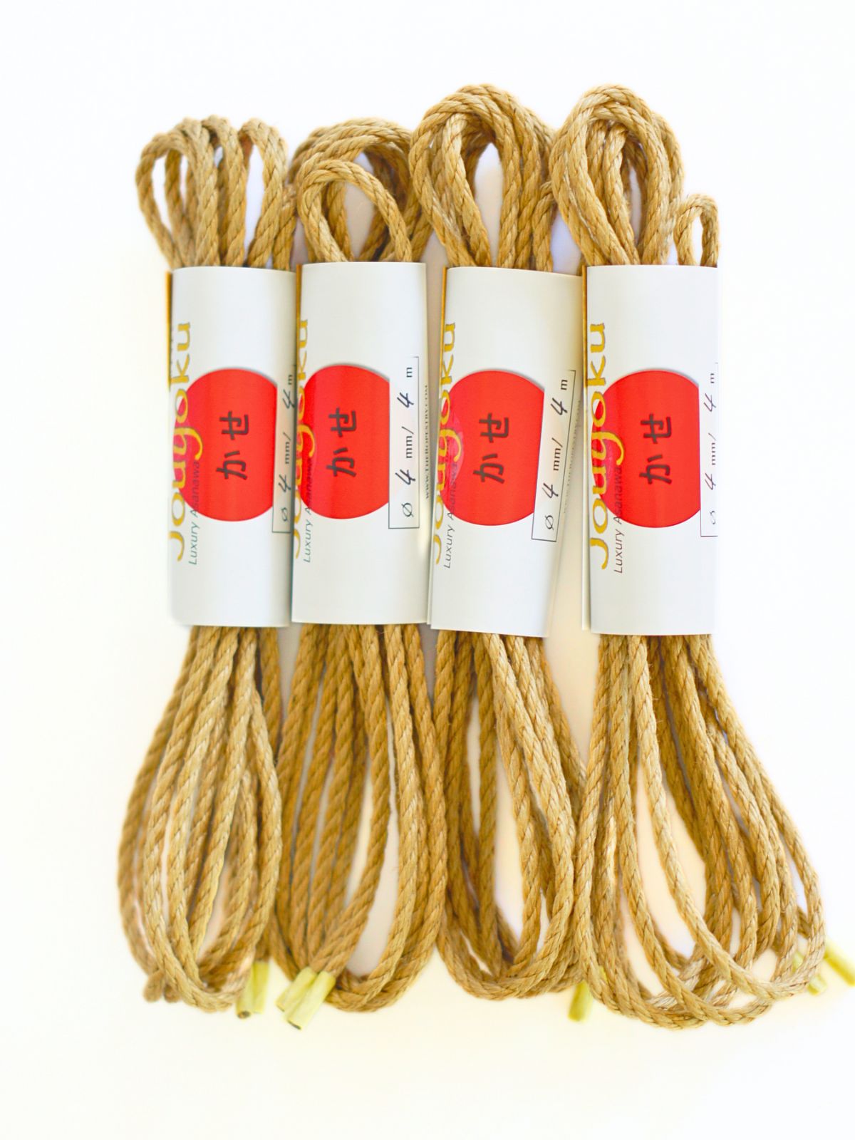 ø 4mm JOUYOKU ready-to-use jute rope for Shibari, Kinbaku bondage, various lengths and sets
