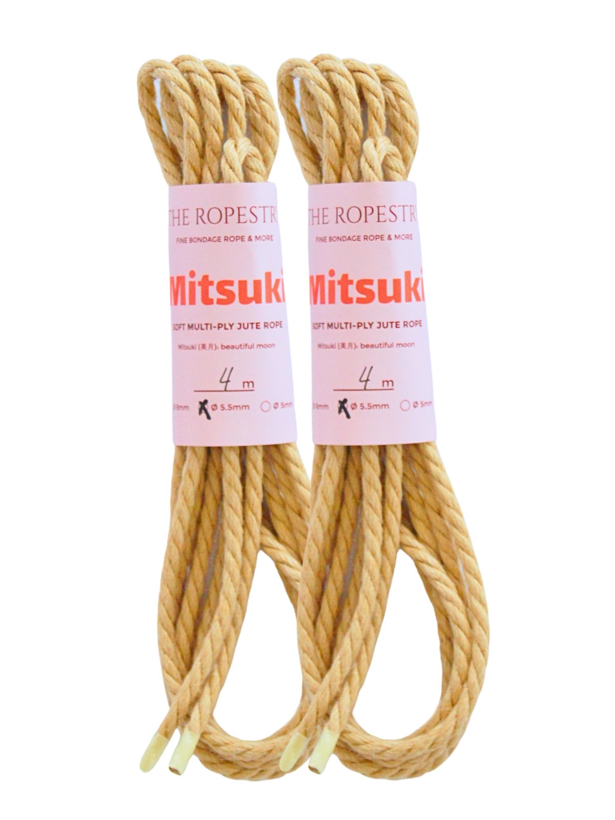 ø 5.5mm Mitsuki jute rope for Shibari, Kinbaku bondage, untreated, chemical free, soft, loose-lay ø 5.5mm Mitsuki jute rope for Shibari, Kinbaku bondage, untreated, chemical free, soft, loose-lay