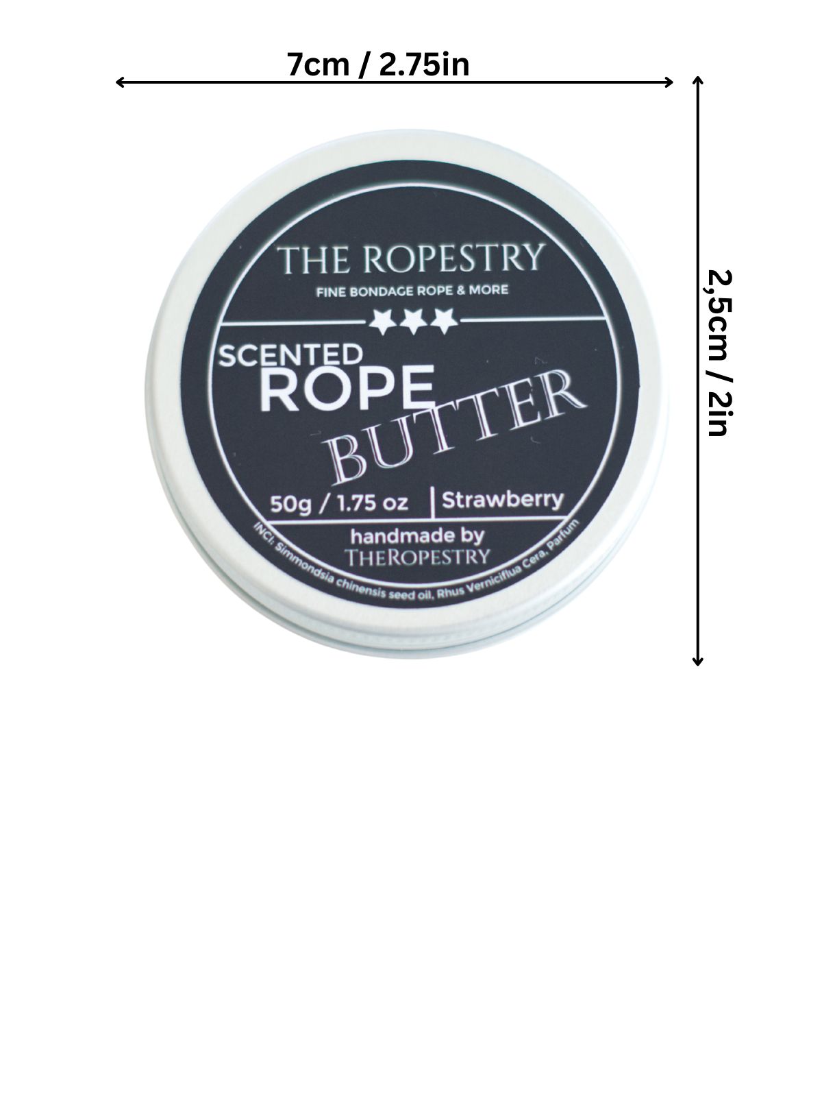 Shibari Starter Kit – April Edition | 2x 4m + 2x 8m Kiyomi 5.5 mm Untreated Jute Ropes + Strawberry Rope Butter + Blindfold