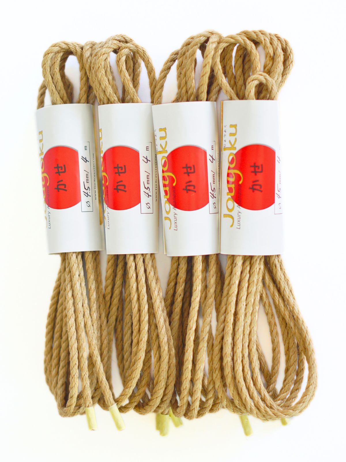 ø 4.5mm JOUYOKU ready-to-use jute rope for Shibari, Kinbaku bondage, various lengths and sets