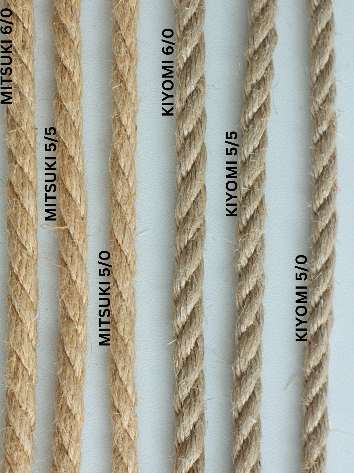 Shibari Starter Kit – April Edition | 2x 4m + 2x 8m Kiyomi 5.5 mm Untreated Jute Ropes + Strawberry Rope Butter + Blindfold