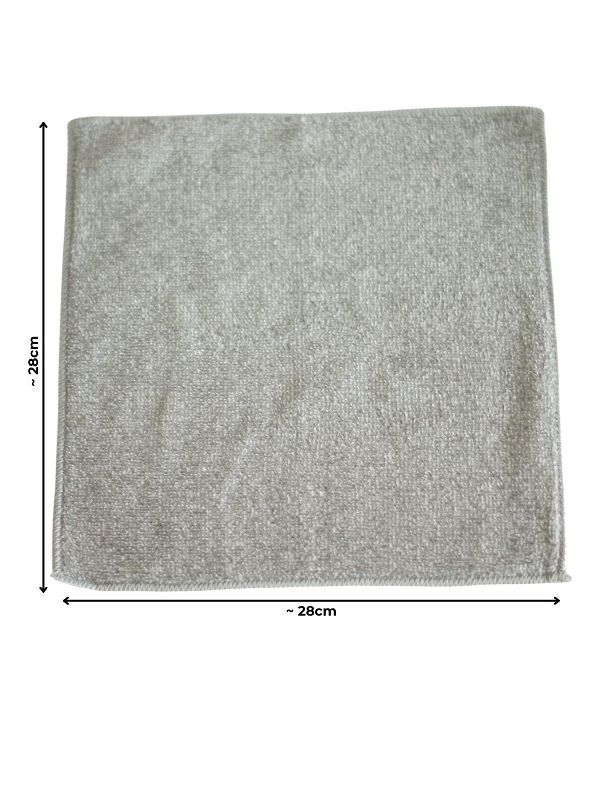 Microfiber cloth for the care and maintenance of jute ropes, grey, 28x28cm, lint-free Microfiber cloth for the care and maintenance of jute ropes, grey, 28x28cm, lint-free