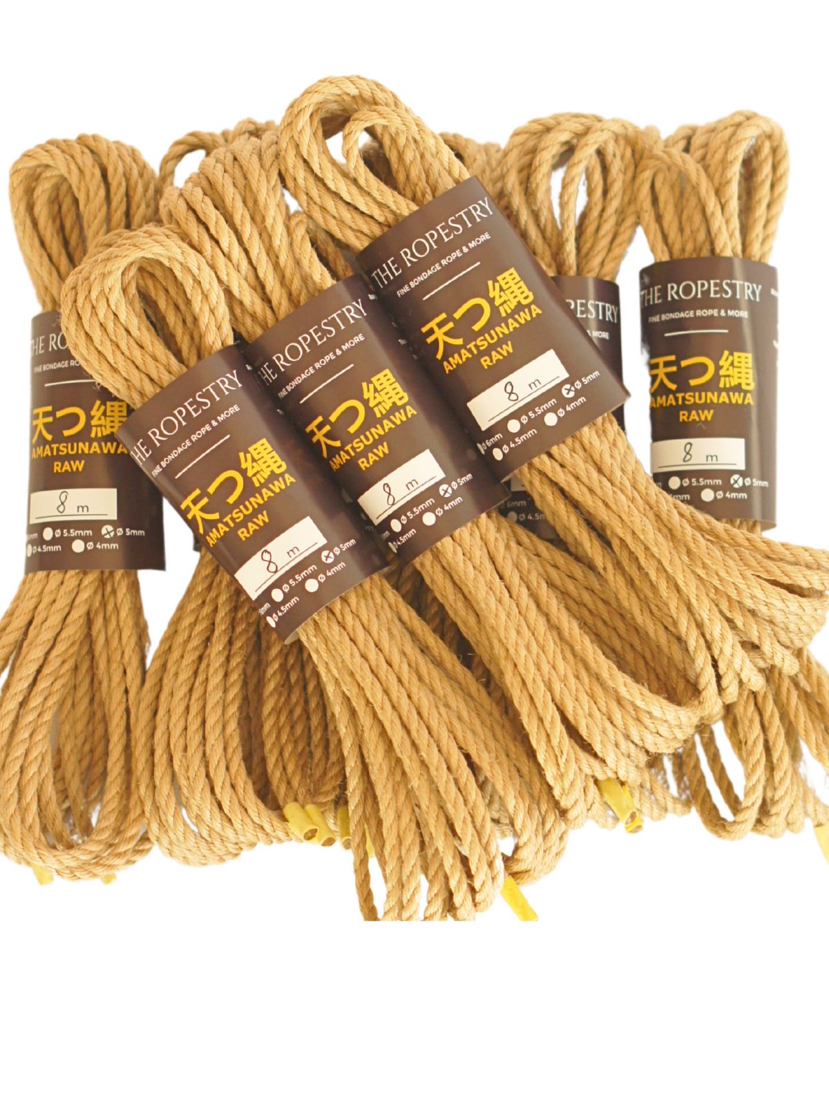 ø 5mm RAW AMATSUNAWA 5/0 jute rope for Shibari, Kinbaku bondage, various lengths and sets ø 5mm RAW AMATSUNAWA 5/0 jute rope for Shibari, Kinbaku bondage, various lengths and sets