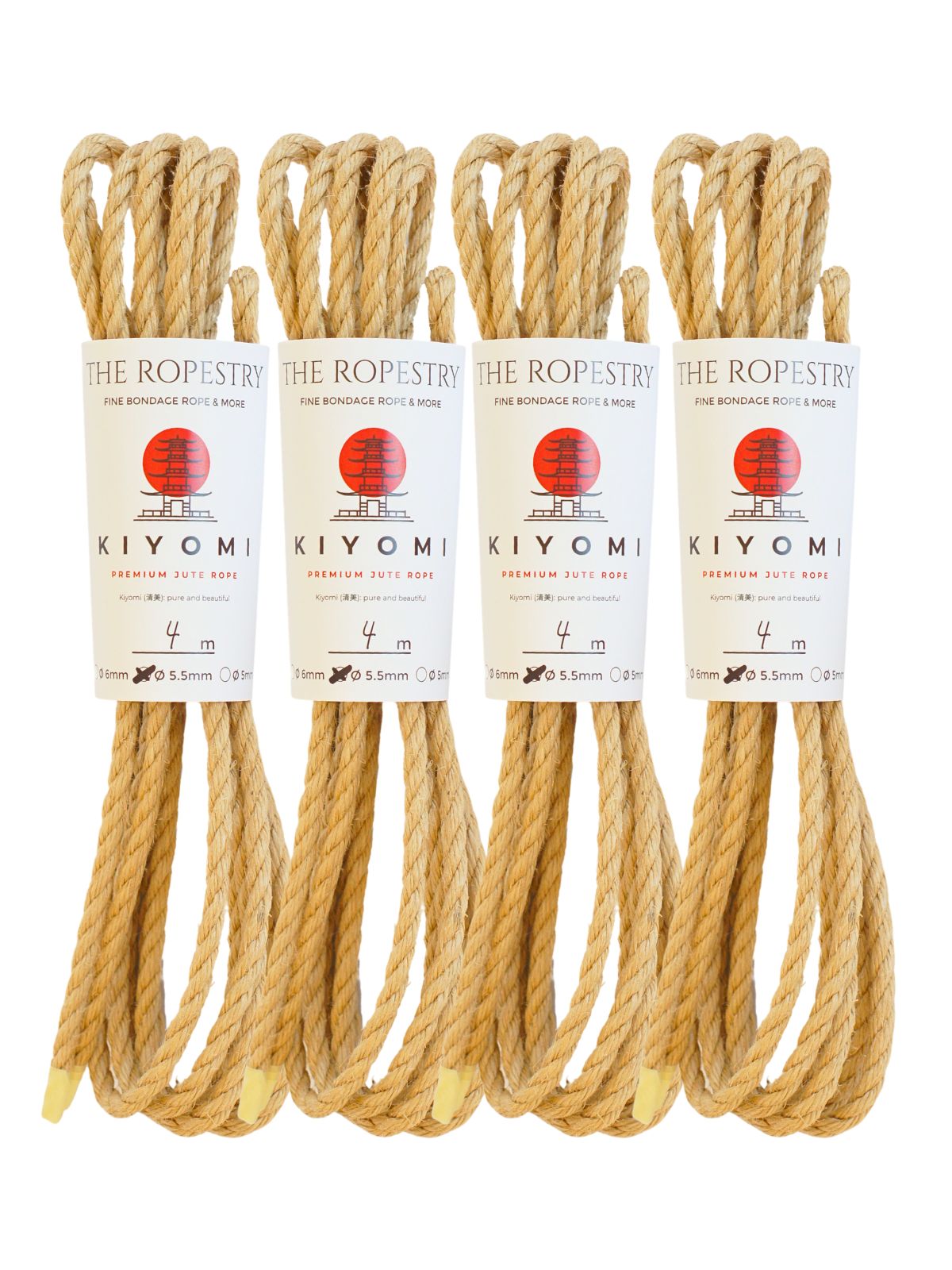 ø 5.5 mm KIYOMI strong single-ply Z-twist medium-lay jute rope for Shibari & Kinbaku applications, untreated, durable & versatile, JBO-free  ø 5.5 mm KIYOMI strong single-ply Z-twist medium-lay jute rope for Shibari & Kinbaku applications, untreated, durable & versatile, JBO-free