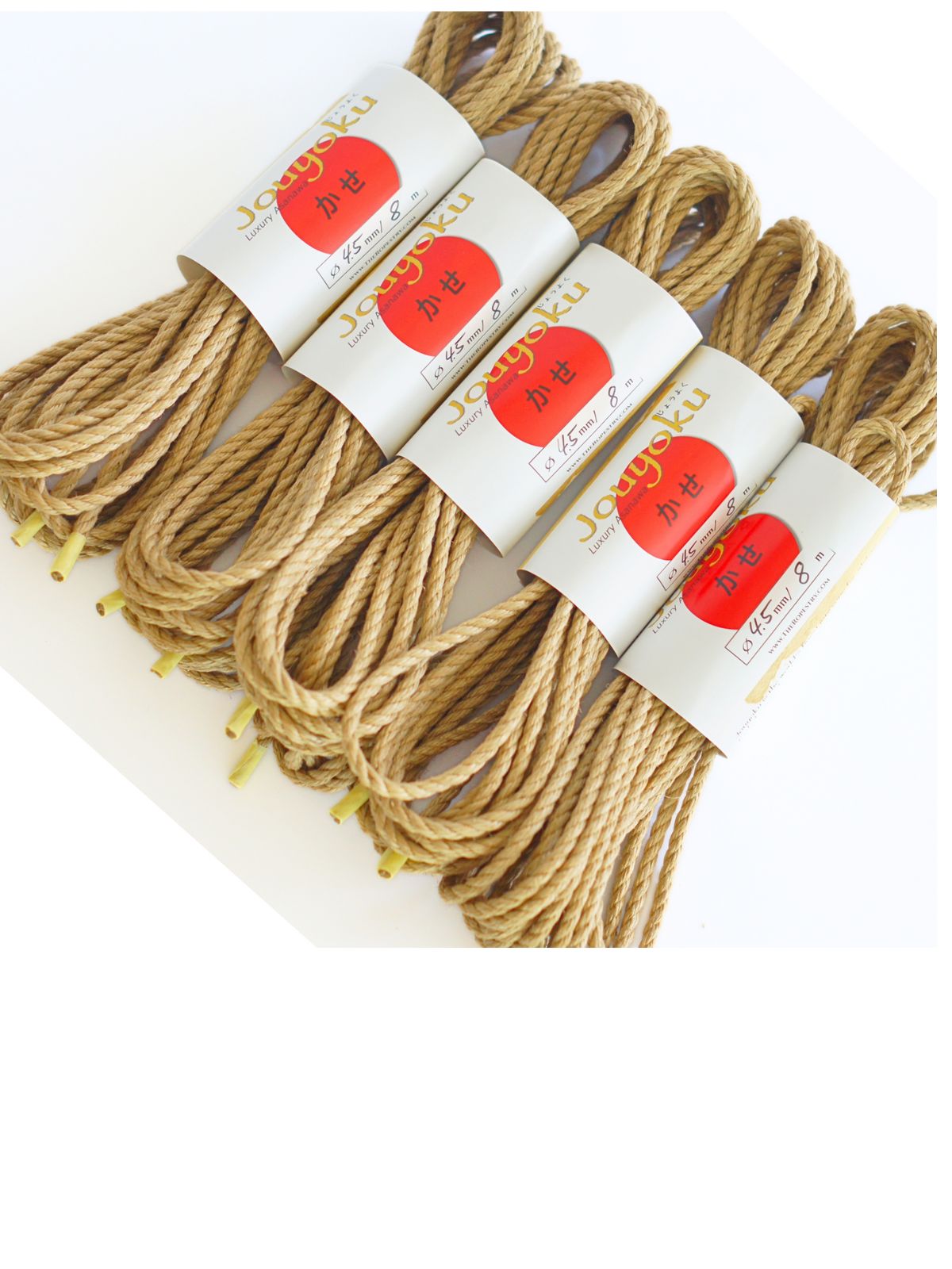 ø 4.5mm JOUYOKU ready-to-use jute rope for Shibari, Kinbaku bondage, various lengths and sets