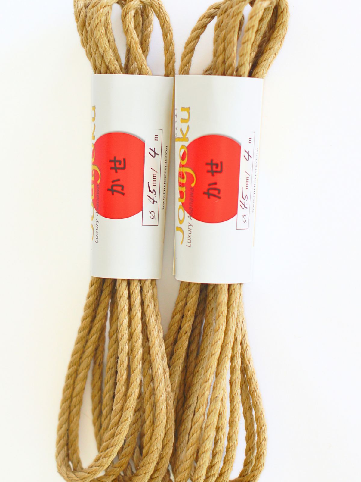 ø 4.5mm JOUYOKU ready-to-use jute rope for Shibari, Kinbaku bondage, various lengths and sets