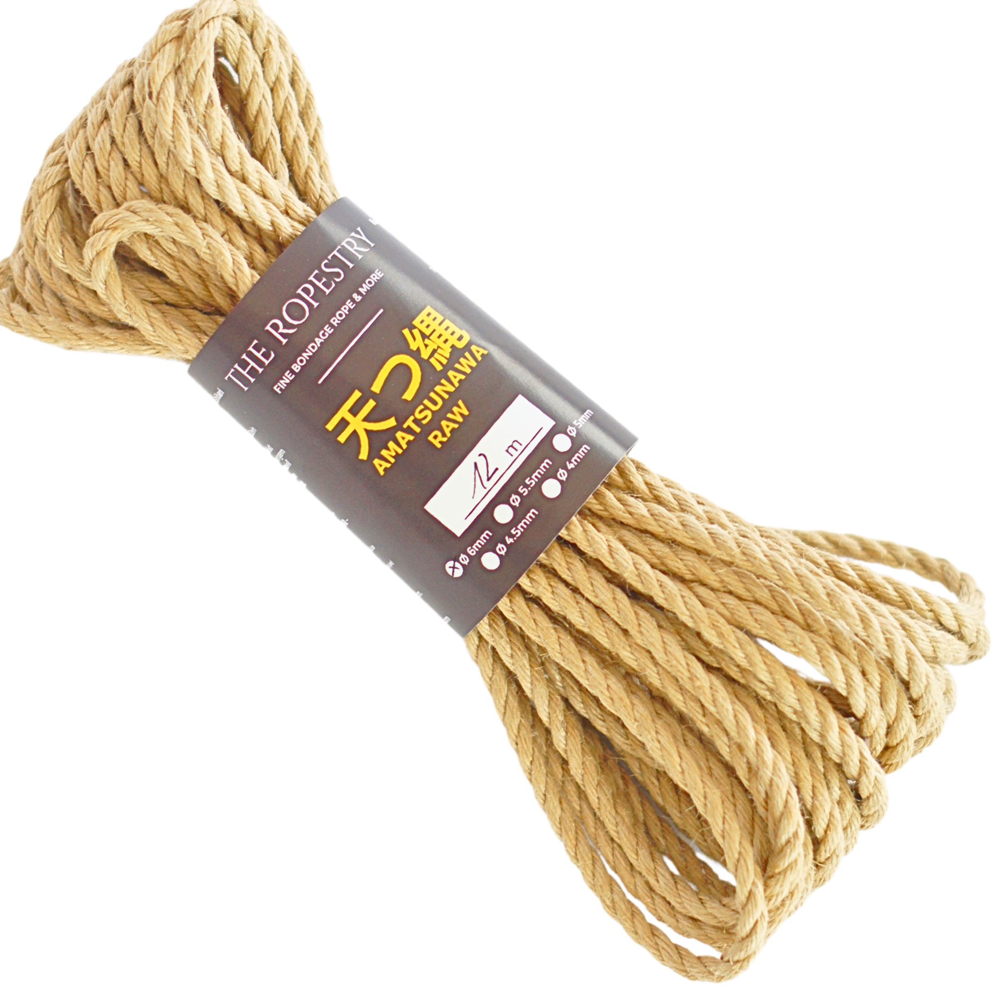 Untreated Ø6mm Shibari jute ropes, the best BDSM bondage ropes