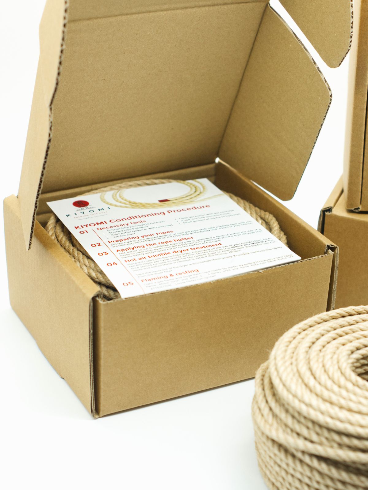 KIYOMI SINGLE RAW ROLL - 50m raw jute rope for bondage, Shibari and Kinbaku, cut and knot your own ropes