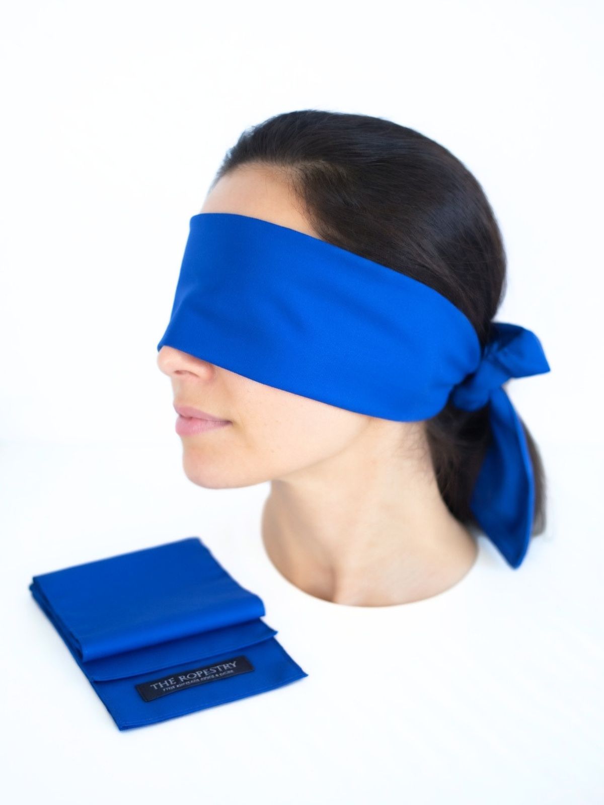 Cotton Poplin Blindfold – Unisex Shibari Accessory 43" (110 cm), Solid Color