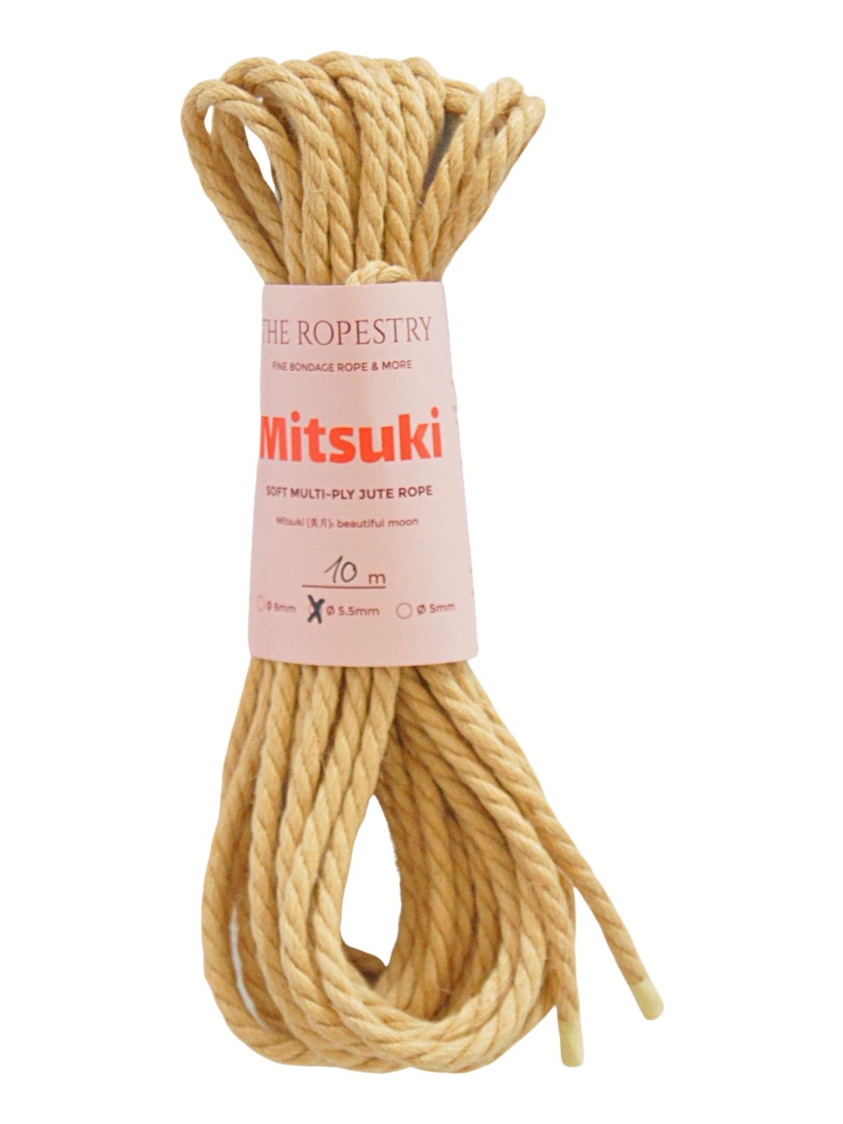 ø 5.5mm Mitsuki jute rope for Shibari, Kinbaku bondage, untreated, chemical free, soft, loose-lay ø 5.5mm Mitsuki jute rope for Shibari, Kinbaku bondage, untreated, chemical free, soft, loose-lay