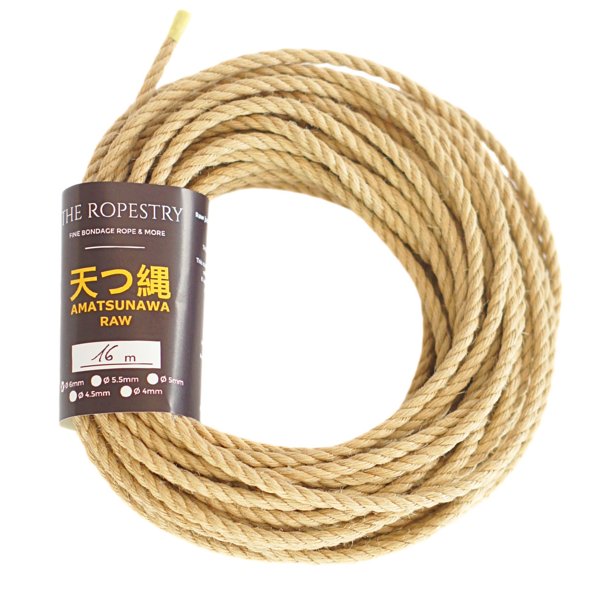 Untreated Ø6mm Shibari jute ropes, the best BDSM bondage ropes