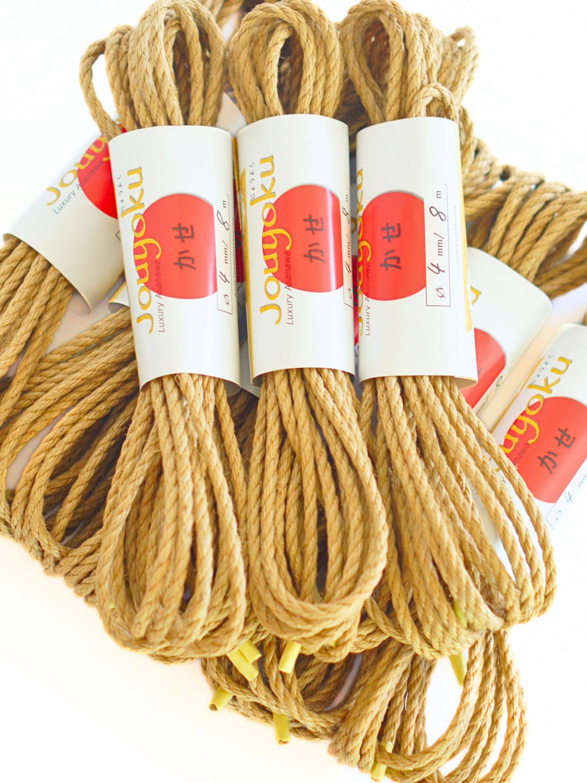 ø 4mm JOUYOKU ready-to-use jute rope for Shibari, Kinbaku bondage, various lengths and sets