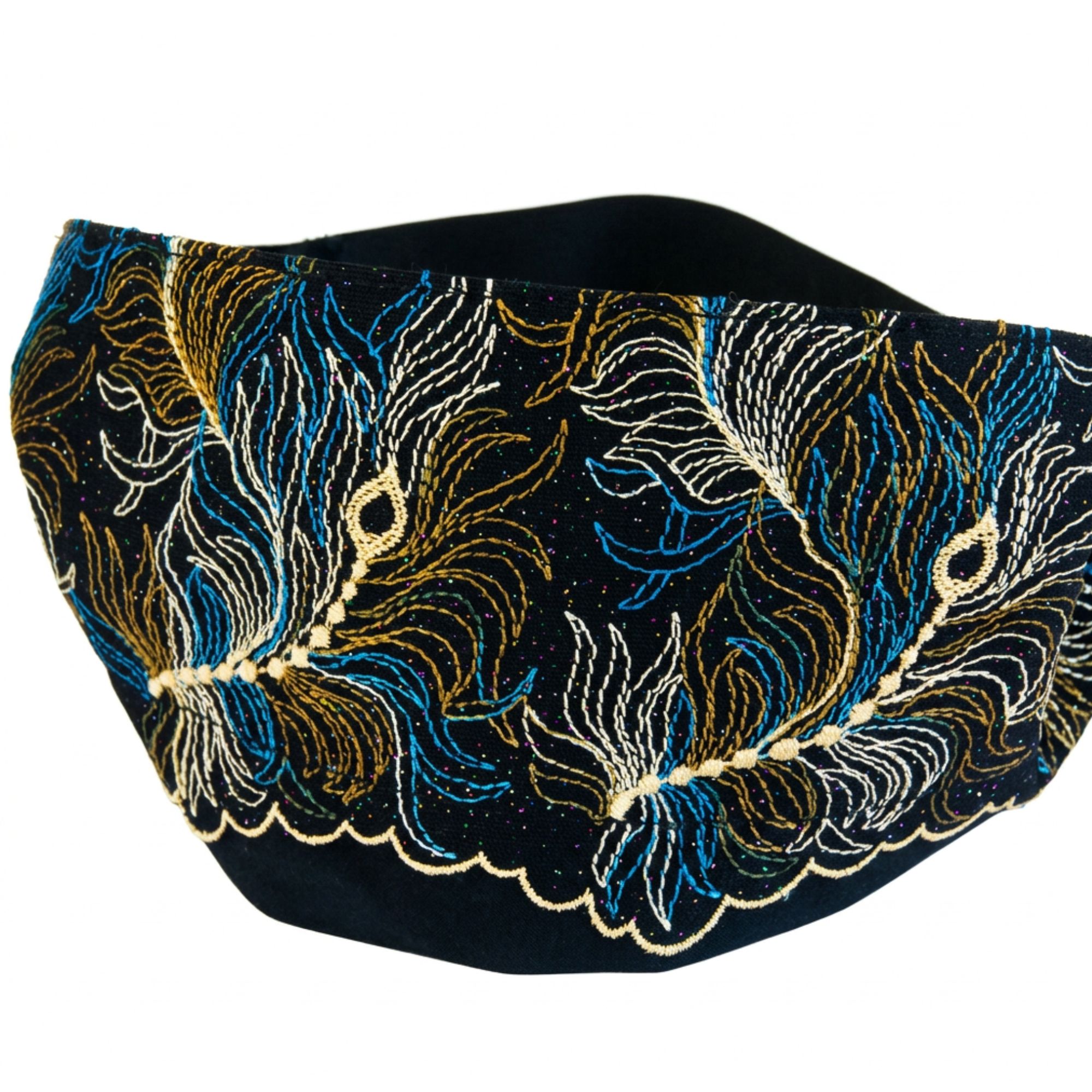 Blindfold "Feather" with delicate lace – for Shibari & Sensory Play, Meditation Mask | Exclusive Design by TheRopestry
