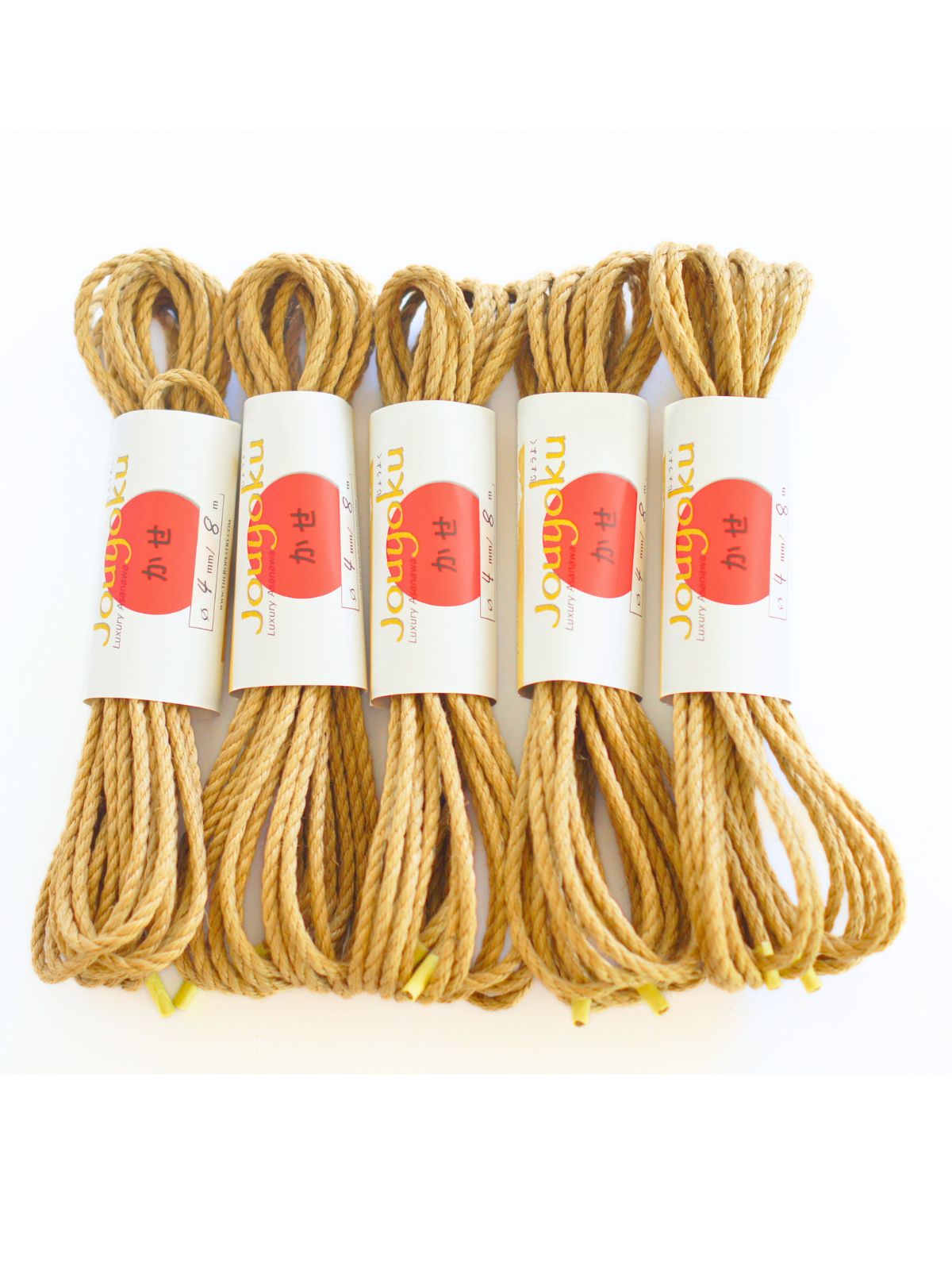 ø 4mm JOUYOKU ready-to-use jute rope for Shibari, Kinbaku bondage, various lengths and sets