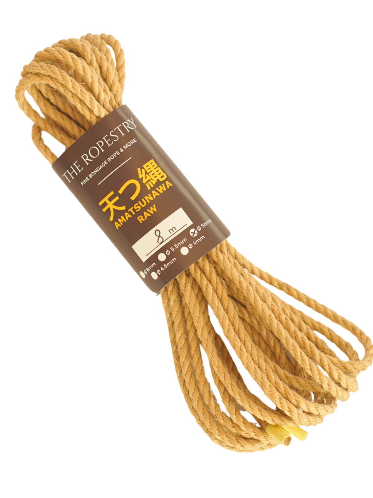 ø 5mm RAW AMATSUNAWA 5/0 jute rope for Shibari, Kinbaku bondage, various lengths and sets