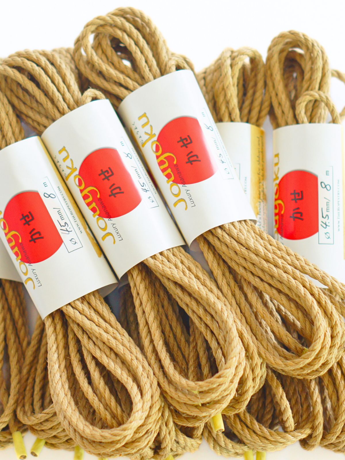 ø 4.5mm JOUYOKU ready-to-use jute rope for Shibari, Kinbaku bondage, various lengths and sets