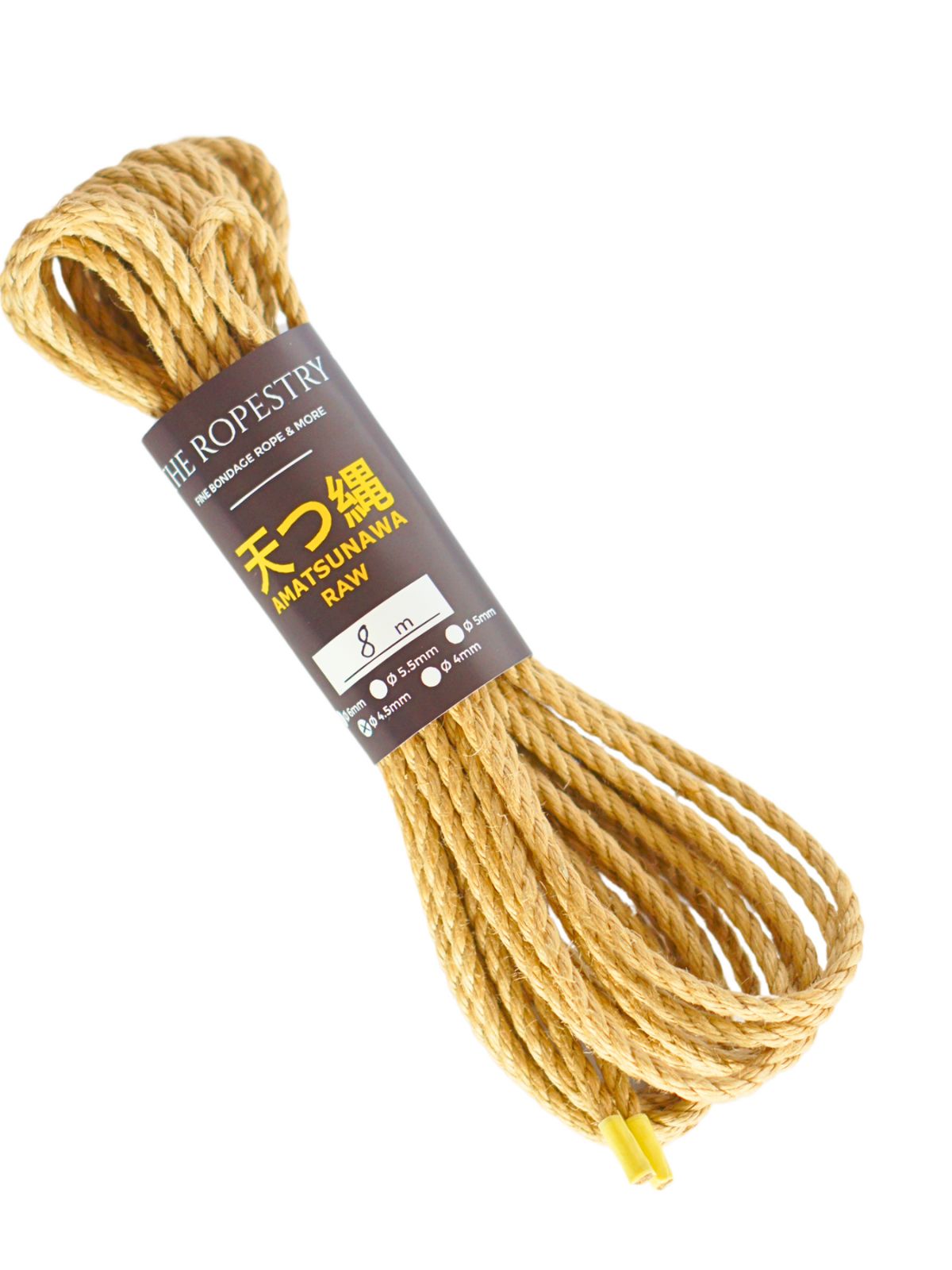 ø 4.5mm RAW AMATSUNAWA 4/5 jute rope for Shibari, Kinbaku bondage, various lengths and sets