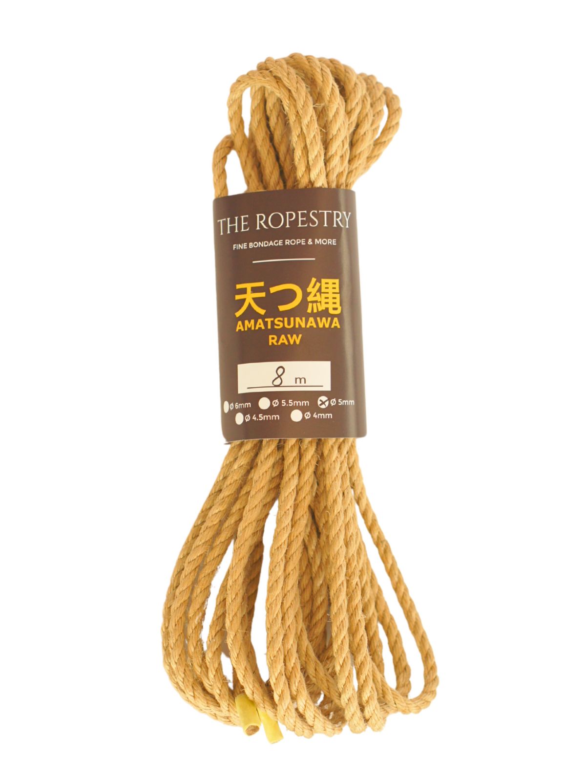 ø 5mm RAW AMATSUNAWA 5/0 jute rope for Shibari, Kinbaku bondage, various lengths and sets